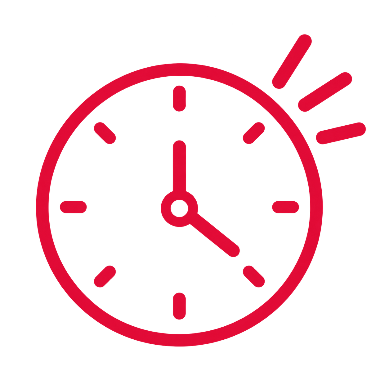 Uhr als Symbol für Zeitmangel im Alltag